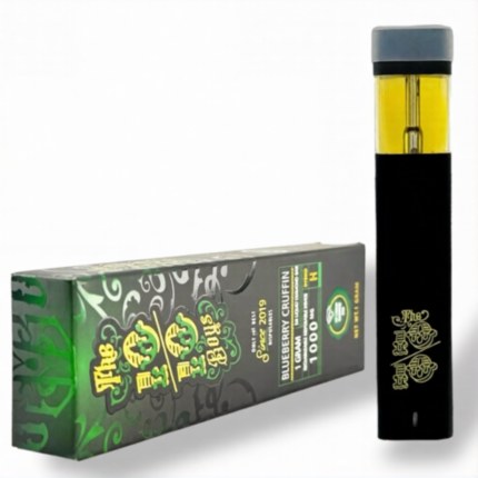 The 10/10 Boys 1g Blueberry Cruffin rechargeable disposable vape