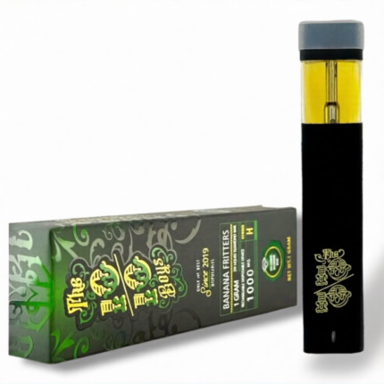 The 10/10 Boys 1g Banana Fritters rechargeable disposable vape
